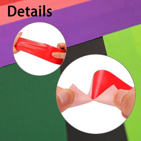 شريط لاصق ملون شديد التحمل، 4 عبوات 1.88 بوصة × 12 ياردة، شريط لاصق ملون متنوع، لفات قناة ملونة تمزيقها يدويًا لإصلاح الأعمال الفنية المنزلية in Kuwait