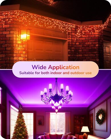 EDISHINE لمبة إضاءة أرجوانية قابلة للتعتيم، مصابيح شمعدان C35 E12، ما يعادل 60 واط، لمبة ثريا LED، لمبة إضاءة شمعة عتيقة، إضاءة زخرفية للهالوين، عيد الميلاد، الحفلات، الشرفة، 6 عبوات in Kuwait