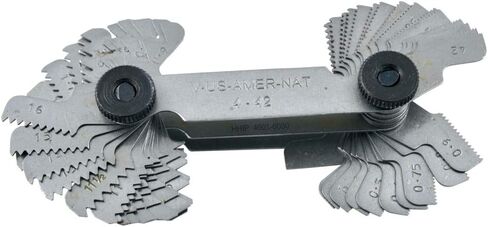 HHIP 4901-0030 55 Piece 4-42 and .25-6mm TPI 60 Degree Screw Pitch Gage in Saudi Arabia