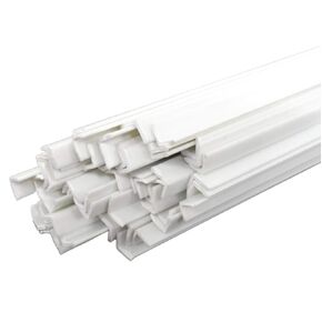 CGjiogujio 30pcs 4 x 4 x 250mm ABS Styrene Plastic L Shape Right Angle Bars White in Kuwait