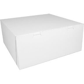 SCT White One-Piece Non-Window Bakery Boxes, 14 x 14 x 6, White, Paper, 50/Carton in Kuwait