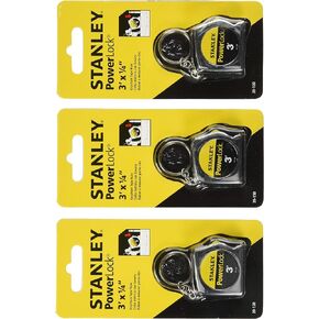STANLEY Hand Tools 39-130 3' PowerLock Key Tape Rule - 3 Pack
