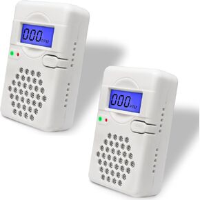 Carbon Monoxide Detector,CO Monitor Alarm Detector Battery Powered,CO Sensor with Digital Display and Sound Alarm for Home(Batteries NOT Included),1 Pack