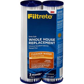 Filtrete Standard Capacity Whole House Pleated Replacement Water Filter 3WH-STDPL-F02, 2 pack, for use with 3WH-STD-S01 System in Saudi Arabia