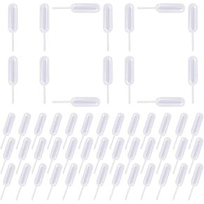 EKIND Plastic Squeeze Transfer Pipettes Suitable for Chocolate, Cupcakes, Strawberries, Ice Cream, Cakes, Children's Painting, Kitchen (4ml, Pack of 100) in Saudi Arabia