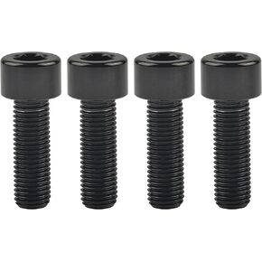 Titanium Cap Allen Socket Head Bolts M10 20 25 30 35 40 45 50 55 60mm Screw Pack of 4 (M10x20mm Pitch 1.25mm, Black) in Saudi Arabia