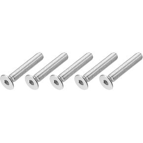 Flat Head Countersunk Machine Screws, (M8x50mm) 5Pcs, 304 Stainless Steel Socket Head Cap Screws - for Machinery, Furniture, DIY