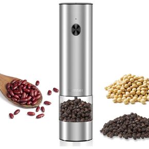 Electric Pepper Grinder - Adjustable Coarseness Salt & Pepper Mill - Easy-to-Clean - Battery Powered - One-Handed Operation - Kitchen Essential