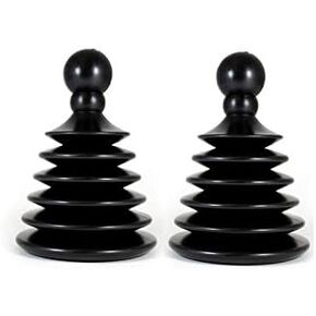 الضرب مايتي تايني الغطاس من ماستر بلانجر 2 عبوة مصممة للحمام / حوض المطبخ، مثالية لRV's. فتح سريع وسهل (مرشح للحصول على براءة اختراع)، أسود in Kuwait