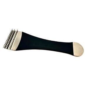 Pro-Graad All Metal Buff Rake | Stainless Steel Buffing Polishing Wheel Rake 9" L, 2-5/8" W, Rubberized Handle, for Removing & Cleaning Compound Residual and Metal from Buffing & Polishing Wheels in Saudi Arabia
