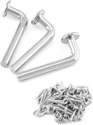 QWORK Pallet Rack Drop Pin, Heavy Duty J Bolt Safety Universal Pins, Pack of 50, M7x30mm in Kuwait