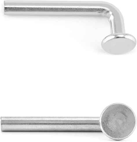 QWORK Pallet Rack Drop Pin, Heavy Duty J Bolt Safety Universal Pins, Pack of 50, M7x30mm in Kuwait