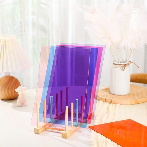 6 قطع من ألواح الأكريليك المصبوبة الملونة مقاس 8 × 12 بوصة قطع أكريليك شفاف ملون من الأكريليك بسمك 2 مم من ألواح زجاج الأكريليك السميكة مواد ذاتية الصنع لعلامات الحرف اليدوية ديكور المنزل فن التصوير الفوتوغرافي in Kuwait