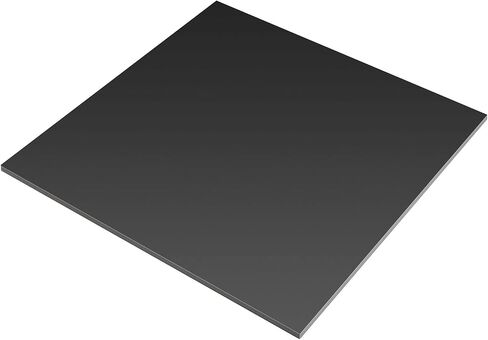 JAPCHET 4 PCS 12 x 12 Inch Black Acrylic Sheet, 1/8 Inch Thick Black Plexiglass Sheets, Black Acrylic Panel Board with Protective Paper for DIY Crafts, Picture Frames, Signs, Display Projects in Saudi Arabia