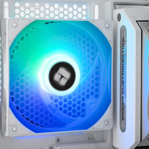 Thermalright TL-C12CW-S CPU Fan 120mm White ARGB Case Cooler Fan, 4pin PWM Silent Computer Fan with S-FDB Bearing Included, up to 1550RPM Cooling Fan in Saudi Arabia