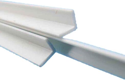 CGjiogujio 30pcs 4 x 4 x 250mm ABS Styrene Plastic L Shape Right Angle Bars White in Kuwait