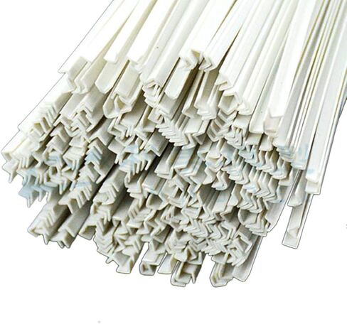 CGjiogujio 30pcs 4 x 4 x 250mm ABS Styrene Plastic L Shape Right Angle Bars White in Kuwait