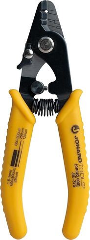 Jonard Tools JIC-375 Three Hole Fiber Optic Stripper with TPR Handle, 6" Length, Оne Расk in Saudi Arabia