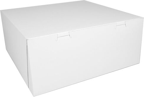 SCT White One-Piece Non-Window Bakery Boxes, 14 x 14 x 6, White, Paper, 50/Carton in Kuwait