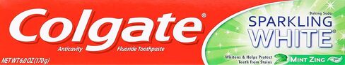 Colgate Sparkling White Whitening Toothpaste, Mint - 4 ounce (6 Pack) in Saudi Arabia