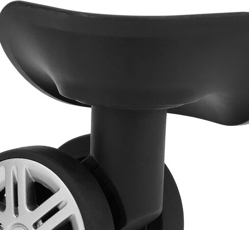 عجلة الأمتعة من HURRISE، قطعتان من العجلات الدوارة لحقيبة السفر العالمية، عجلات دوارة كتم الصوت من البولي بروبيلين، عجلات بديلة لحقيبة الأمتعة، عجلة حامل الأمتعة مع 8 قطع براغي باللون الأسود in Kuwait