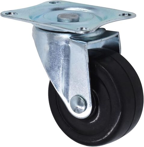 عجلة دوارة waltyotur شديدة التحمل 2 بدون فرامل مع لوحة علوية ومحمل أسود، عبوة من 24 قطعة in Kuwait