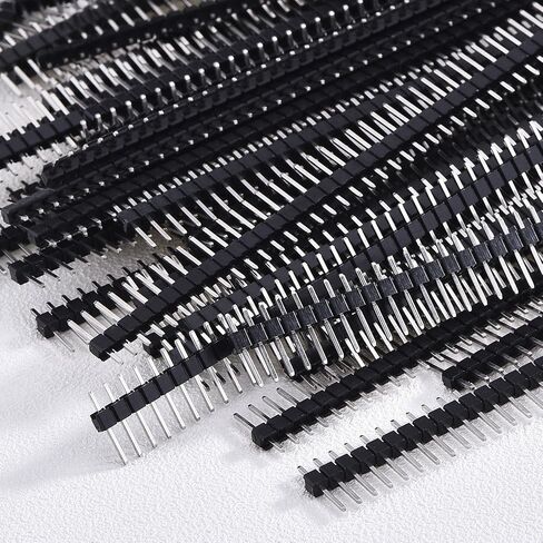 Hotop 50 Pack Single Row 40 Pin 2.54 mm Male Pin Header Connector in Saudi Arabia