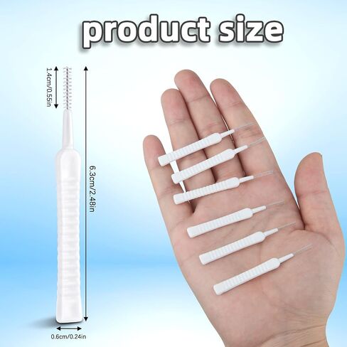 60 Pieces Mini Shower Head Cleaning Brush Anti-Clogging Nylon Cleaning Brush Hole Cleaning Brush for Shower for Window Slot, Phone, Keyboard, Car Vent, Straw in Saudi Arabia