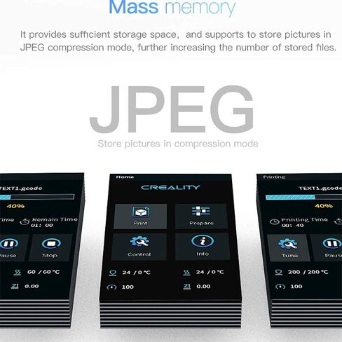 مجموعة شاشة ذكية مطورة 3 V2 بشاشة ملونة عالية الدقة متوافقة مع طابعة اندر-3 V2 واندر 3 برو واندر 3 ثلاثية الابعاد in Saudi Arabia