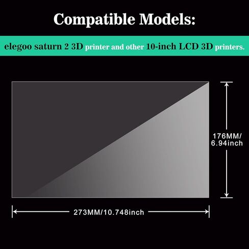 فيلم إصدار NFEP مقاس 273 × 176 مم 0.127 مم، فيلم إصدار PFA متوافق مع طابعات Saturn 2 ثلاثية الأبعاد وطابعات LCD ثلاثية الأبعاد أخرى مقاس 10 بوصات. وظيفة إصدار أقوى ونفاذية ضوء بنسبة 95%. in Kuwait