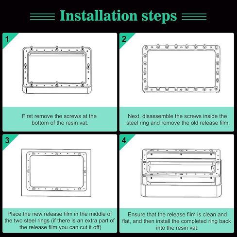 فيلم إصدار NFEP مقاس 273 × 176 مم 0.127 مم، فيلم إصدار PFA متوافق مع طابعات Saturn 2 ثلاثية الأبعاد وطابعات LCD ثلاثية الأبعاد أخرى مقاس 10 بوصات. وظيفة إصدار أقوى ونفاذية ضوء بنسبة 95%. in Kuwait