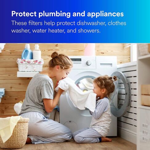 فلتر مياه بديل مطوي ذو سعة قياسية من Filtrete 3WH-STDPL-F02، عبوتان، للاستخدام مع نظام 3WH-STD-S01 in Saudi Arabia