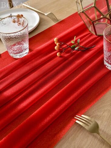 Gorgeous Light Gold Table Runner 30x120 Inch for Ivory Wedding Rustic Boho Wedding Party Bridal Shower Decor Birthday Party Cake Table Decorations in Kuwait