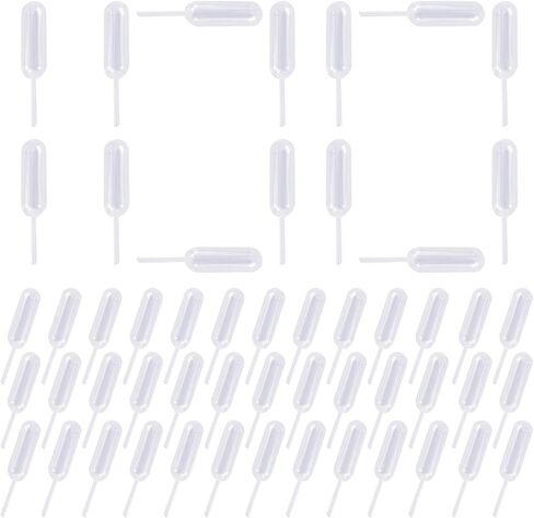EKIND Plastic Squeeze Transfer Pipettes Suitable for Chocolate, Cupcakes, Strawberries, Ice Cream, Cakes, Children's Painting, Kitchen (4ml, Pack of 100) in Saudi Arabia