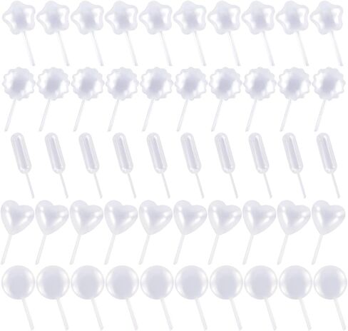 EKIND Plastic Squeeze Transfer Pipettes Suitable for Chocolate, Cupcakes, Strawberries, Ice Cream, Cakes, Children's Painting, Kitchen (4ml, Pack of 100) in Kuwait