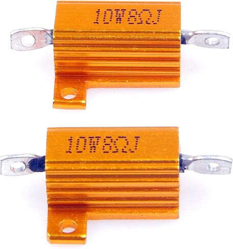 LM YN 10 Watt 8 Ohm 5% Wirewound Resistor Electronic Aluminium Shell Resistor Gold (Pack of 2) in Saudi Arabia