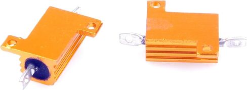 LM YN 10 Watt 8 Ohm 5% Wirewound Resistor Electronic Aluminium Shell Resistor Gold (Pack of 2) in Saudi Arabia