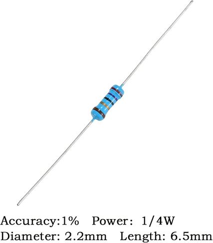مولنس 130 قيم 2600 قطعة طقم مقاوم 1/4 واط 1% مقاومات غشاء معدني 1 أوم-3 متر أوم مجموعة متنوعة للمشاريع والتجارب ذاتية الصنع in Kuwait