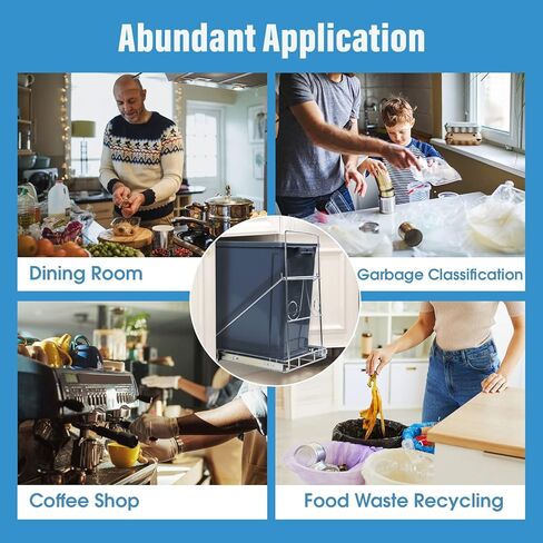 facertuey سحب سلة المهملات تحت الخزانة، سلة المهملات في الخزانة يمكن أن تتدحرج على رف منزلق، رف منزلق قابل للتعديل لعلبة النفايات تحت حوض المطبخ، لا يمكن تضمين سلة المهملات in Kuwait