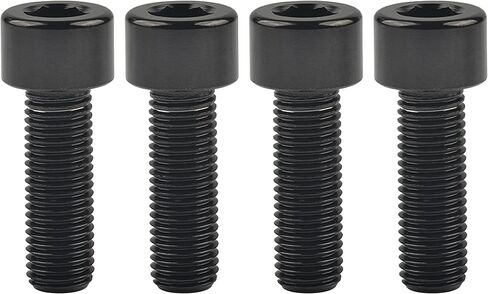 Titanium Cap Allen Socket Head Bolts M10 20 25 30 35 40 45 50 55 60mm Screw Pack of 4 (M10x20mm Pitch 1.25mm, Black) in Saudi Arabia