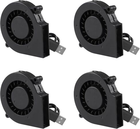 UMLIFE 4PCS 75mm 5V USB Fan 75mm x 15mm Fan 5V USB DC Brushless Cooling Blower Fan for 3D Printer PC CPU Computer Case Fan Cooler in Saudi Arabia