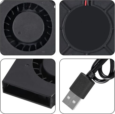 UMLIFE 4PCS 75mm 5V USB Fan 75mm x 15mm Fan 5V USB DC Brushless Cooling Blower Fan for 3D Printer PC CPU Computer Case Fan Cooler in Saudi Arabia