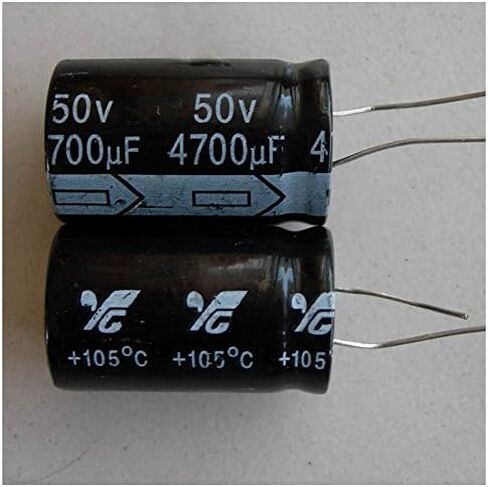 New 2PCS 4700uf 50v 50v4700uf 22 * 37mm 22X37mm 105° Radial Electrolytic Capacitor in Saudi Arabia