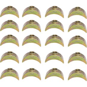 TAODAN 20PCS 29mm M6 Half Moon Nuts Washer Spacer Furniture Hardware Accessories Furniture Connector Nuts Half Moon Nuts Spacer Washer for Connect Furniture