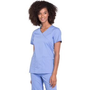 Cherokee Women Scrubs Top Workwear Professionals Mock Wrap WW655 in Kuwait