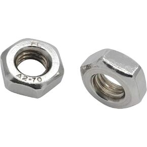 M6 Hex Nut, A2-70 304 Stainless Steel, 6mm Thread Hexagon Fastener, Pack of 100 in Saudi Arabia