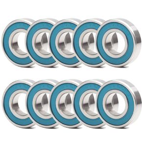 محمل كروي 6900RS 10×22×6 ملم، 10×22 ABEC 3 محامل كروية دقيقة محكمة الغلق من المطاط الازرق (مجموعة من 10 قطع) in Kuwait