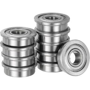 Kozelo 10pcs F685ZZ Flanged Ball Bearing - [5x11x5mm] Replacement Wheel Bearings for Wheelbarrow Lawnmower Hand Truck Axle Use, Chrome Steel, ABEC1