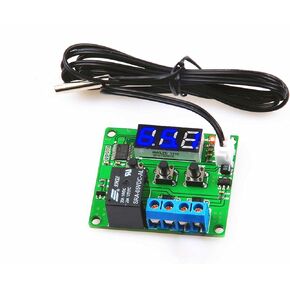 NOYITO Digital Temperature Controller Module -58℉ to +257 ℉ Temperature Control Switch NTC Waterproof Sensor Probe - Blue LED Display Suitable for kinds of temperature control system (5V)