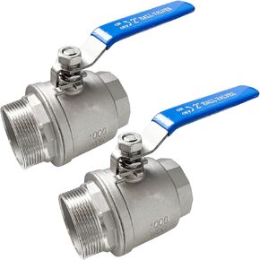 1" Male to Female Thread Full Port Ball Valves NPT 304 Stainless Steel for Water Oil Gas WOG1000